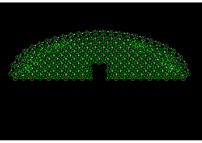 仙桃锡林浩特91跨，1000米长干煤棚网架设计