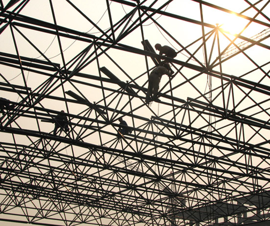 仙桃厂房网架安装