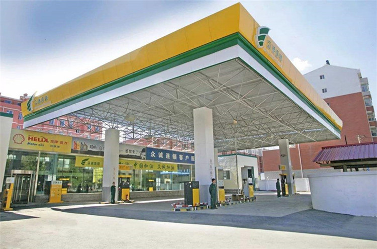 仙桃加气站钢结构网架案例7